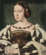 CLEVE, Joos van Portrait of Eleonora, Queen of France  fdg oil painting artist